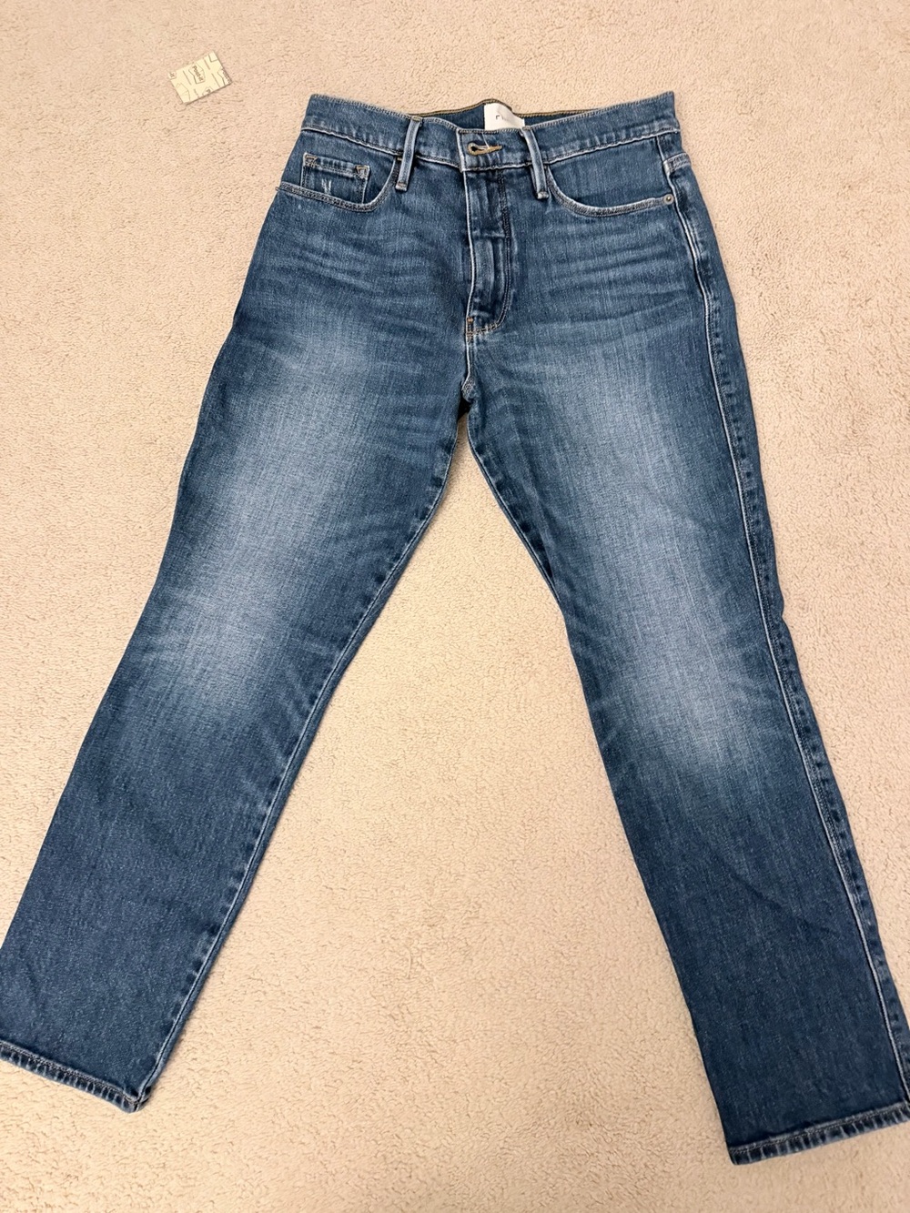 FRAME Le Pixie Sylvie Slender Straight Jeans Teigan Ave 27